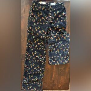 Pilcro and Letterpress by Anthropologie Floral Flared Pants Size 25